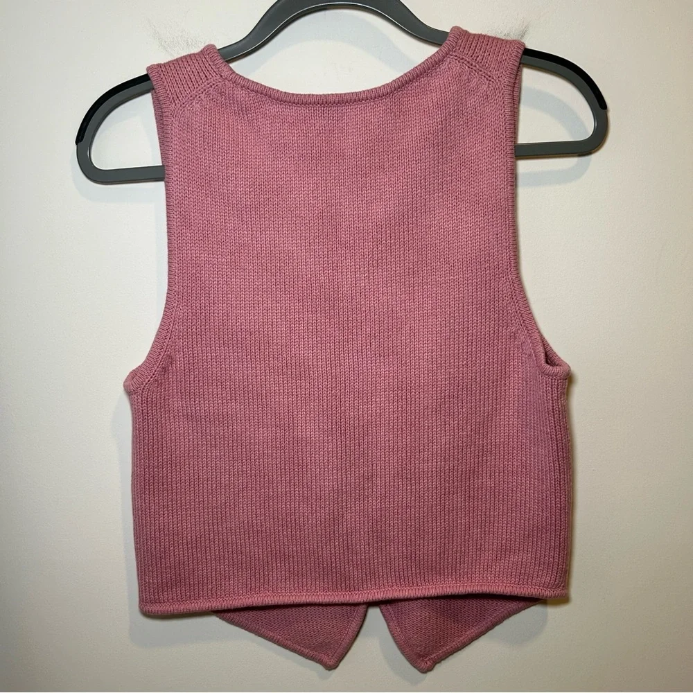 Aritzia Wilfred Signet Vest in Tart Pink Size Large - Picture 6 of 8